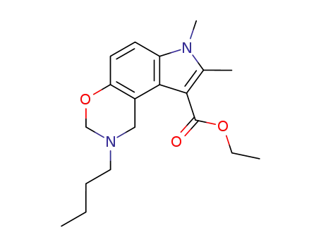 2-butyl-7,8-dimethyl-1,2,3,7-tetrahydro-[1,3]oxazino[5,6-e]indole-9-carboxylic acid ethyl ester