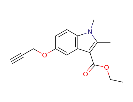 ethyl 5-[(prop-2-yn-1-yl)oxy]-1,2-dimethyl-1H-indole-3-carboxylate