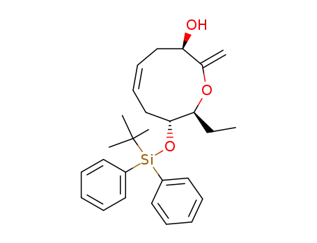 (Z,3R,8R,9S)-8-tert-butyldiphenylsilanyloxy-9-ethyl-3-hydroxy-2-methylene-2,3,4,7,8,9-hexahydrooxonine