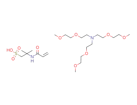 tris-[2-(2-methoxy-ethoxy)-ethyl]-amine; compound with 2-acryloylamino-2-methyl-propane-1-sulfonic acid