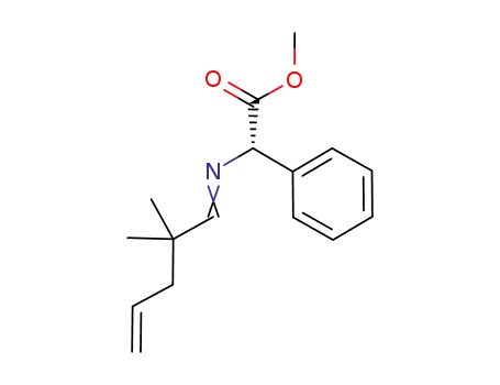 (S)-methyl-2-(2,2-dimethyl-pent-4-enylideneamino)-2-phenylacetate