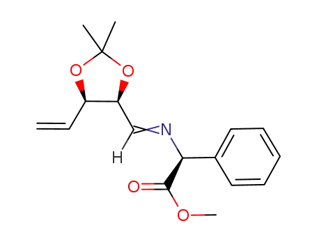 (S)-methyl-2-[((4S,5R)-2,2-dimethyl-5-vinyl-[1,3]dioxolan-4-yl)methyleneamino]-2-phenylacetate