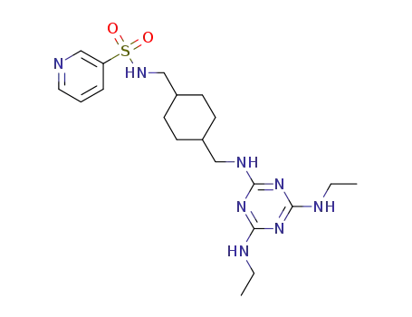 N1-[4-([4,6-di(ethylamino)-1,3,5-triazin-2-yl]aminomethyl)cyclohexyl]methyl-3-pyridinesulfonamide