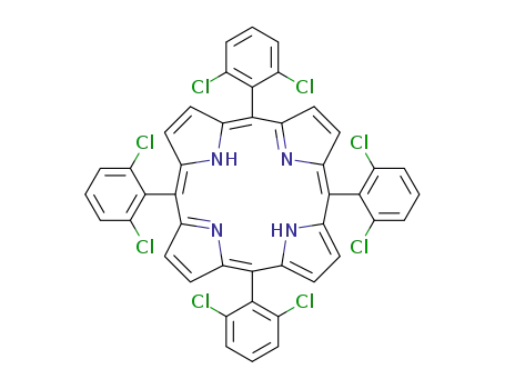 Molecular Structure of 37083-37-7 (5,10,15,20-TETRAKIS(2,6-DICHLOROPHENYL)PORPHINE)