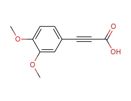 Molecular Structure of 22511-06-4 (3-(3,4-DIMETHOXY-PHENYL)-PROPYNOIC ACID)