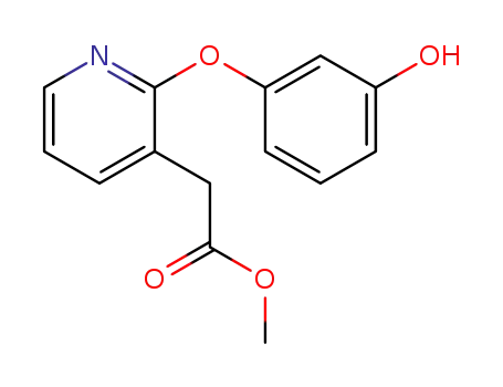 methyl 2-(3-hydroxyphenoxy)-3-pyridinylacetate