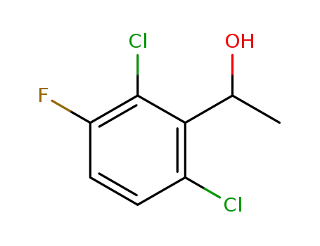 Molecular Structure of 756520-66-8 (1-(2,6-Dichloro-3-fluorophenyl)ethanol)