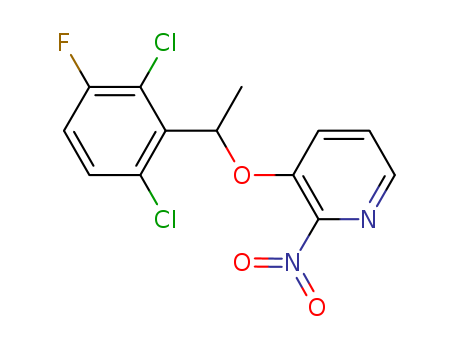3-(1-(2,6-dichloro-3-fluorophenyl)ethoxy)-2-nitropyridine
