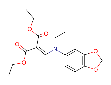 Propanedioic acid,2-[(1,3-benzodioxol-5-ylethylamino)methylene]-, 1,3-diethyl ester