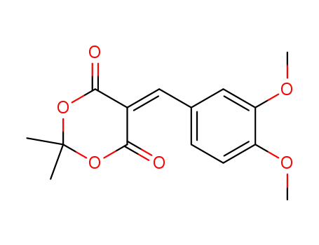 5-[(3,4-dimethoxyphenyl)methylene]-2,2-dimethyl-1,3-dioxane-4,6-dione