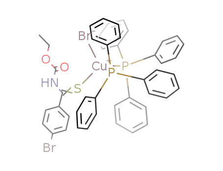 [CuBr(N-carboethoxy-4-bromobenzene thioamide)(PPh3)2]