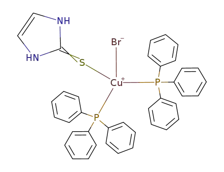 (triphenylphosphine)2(imidazoline-2(1,3H)-thione)(bromo)copper(I)