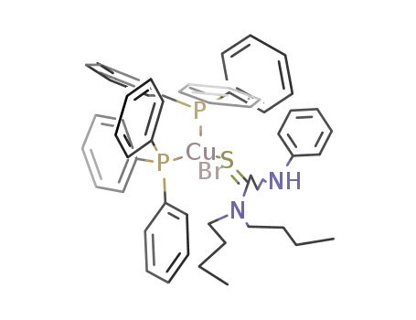 bromo(N,N-dibutyl-N'-phenylthiourea-S)bis(triphenylphosphine-P)copper(I)