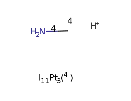 4(NH3CH3)(1+)*Pt3I11(4-) = (NH3CH3)4Pt3I11