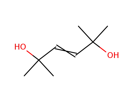 Molecular Structure of 23359-01-5 (2,5-dimethylhex-3-ene-2,5-diol)