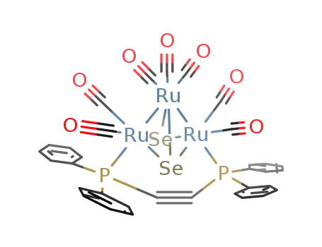 Ru3Se2(CO)7((C6H5)2PCCP(C6H5)2)