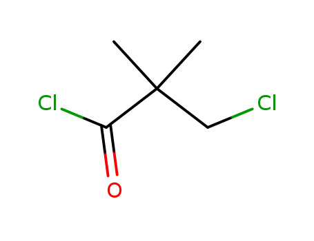 Molecular Structure of 4300-97-4 (3-Chloropivaloyl chloride)