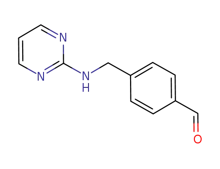 Molecular Structure of 405175-13-5 (4-((Pyrimidin-2-ylamino)methyl)benzaldehyde)
