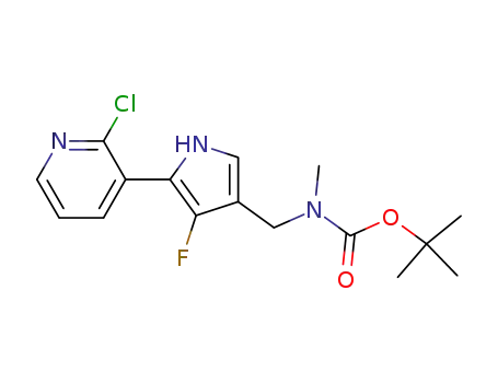 tert-butyl {[5-(2-chloropyridin-3-yl)-4-fluoro-1H-pyrrol-3-yl]methyl}methylcarbamate