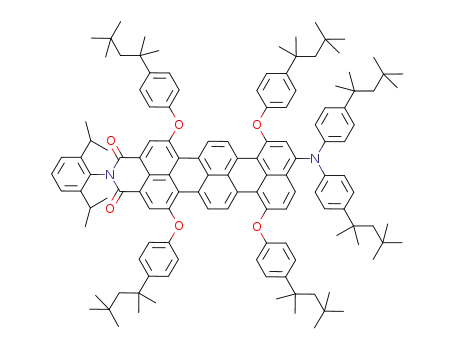 N-(2,6-diisopropylphenyl)-1,6,9,14-tetra[(4-tert-octyl)phenoxy]-9-[bis(4-tert-octyl)phenyl]aminoterrylene-3,4-dicarboximide