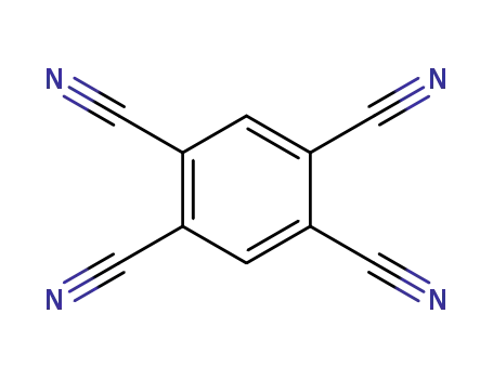Molecular Structure of 712-74-3 (1,2,4,5-TETRACYANOBENZENE)