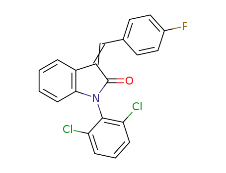 1-{[(2,6-dichlorophenyl)-3-(4-fluorophenyl)]methylene}-1,3-dihydroindol-2-one