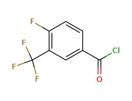 Molecular Structure of 67515-56-4 (4-Fluoro-3-(trifluoromethyl)benzoyl chloride)