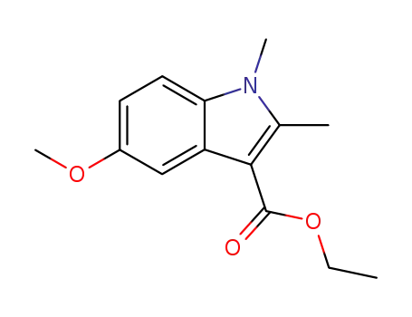 Molecular Structure of 40963-98-2 (ethyl 5-methoxy-1,2-dimethylindole-3-carboxylate)