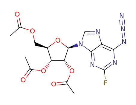 2-fluoro-6-azido-9-(2,3,5-tri-O-acetyl-β-D-ribofuranosyl)purine
