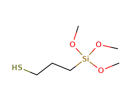 Molecular Structure of 4420-74-0 (Trimethoxysilylpropanethiol)
