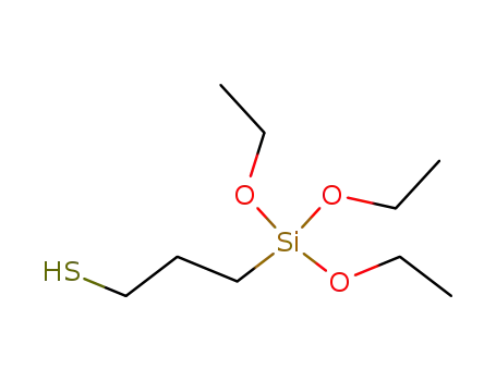 Molecular Structure of 14814-09-6 (3-Mercaptopropyltriethoxysilane)