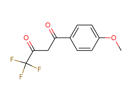 Molecular Structure of 15191-68-1 (4,4,4-TRIFLUORO-1-(4-METHOXYPHENYL)-1,3-BUTANEDIONE)