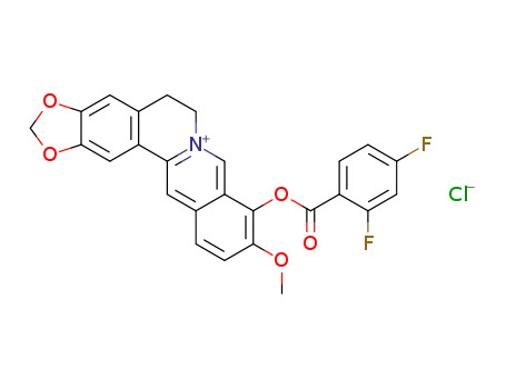 9-O-(2,4-diflourobenzoyl)berberrubine chloride