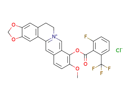 9-O-(2-flouro-6-triflouromethylbenzoyl)berberrubine chloride