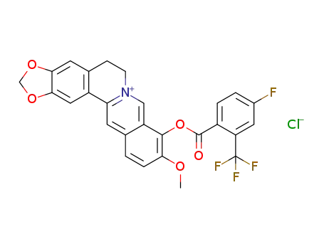 9-O-(4-flouro-2-triflouromethylbenzoyl)berberrubine chloride