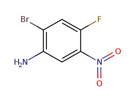 Molecular Structure of 346433-97-4 (2-Bromo-4-fluoro-5-nitroaniline)