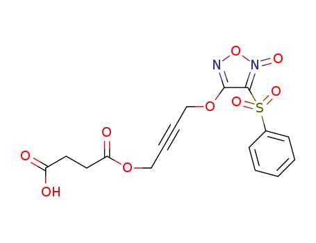 4-((4-((3-carboxypropanoyl)oxy)but-2-yn-1-yl)oxy)-3-(phenylsulfonyl)-1,2,5-oxadiazole-2-oxide