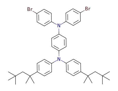 N,N-bis(4-bromophenyl)-N',N'-bis(4-(2,4,4-trimethylpentan-2-yl)phenyl)-1,4-phenylenediamine