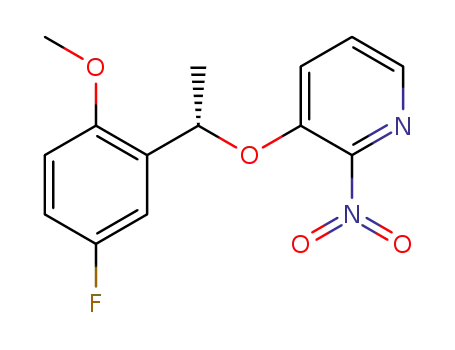 3-[(S)-1-(5-fluoro-2-methoxyphenyl)ethoxy]-2-nitropyridine