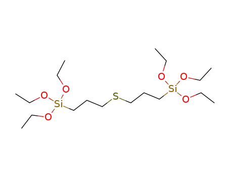 Molecular Structure of 60764-86-5 (triethoxy-[3-(3-triethoxysilylpropylsulfanyl)propyl]silane)