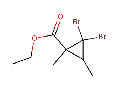 ethyl 1,2-dimethyl-3,3-dibromo-1-cyclopropanecarboxylate