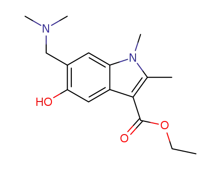 6-dimethylaminomethyl-5-hydroxy-1,2-dimethyl-indole-3-carboxylic acid ethyl ester