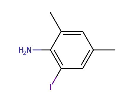 Molecular Structure of 4102-54-9 (2,4-DIMETHYL-6-IODOANILINE)