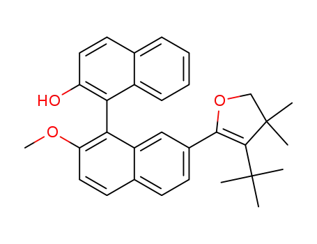 4-tert-butyl-5-(2'-hydroxy-2-methoxy-1,1'-binaphthyl-7-yl)-3,3-dimethyl-2,3-dihydrofuran