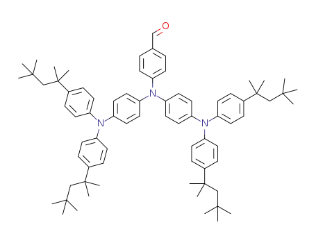 4-(bis(4-(bis(4-(1,1,3,3-tetramethylbutyl)phenyl)amino)phenyl)amino)benzaldehyde