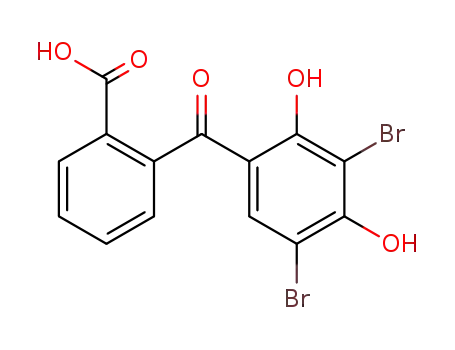 3,5-dibromo-2'-carboxy-2,4-dihydroxybenzophenone