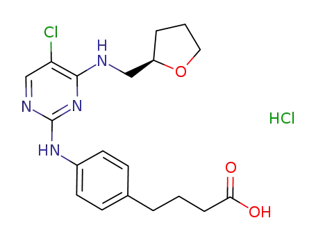 (R)-4-(4-(5-chloro-4-((tetrahydrofuran-2-yl)methylamino)pyrimidin-2-ylamino)phenyl)butanoic acid hydrochloride