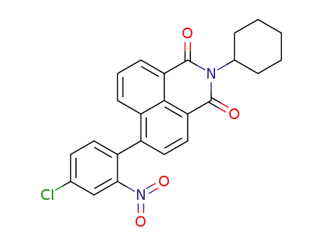 N-cyclohexyl-4-(4-chloro-2-nitrophenyl)naphthalene-1,8-dicarboximide
