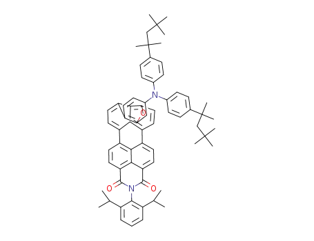 10-(bis(4-(2,4,4-trimethylpentan-2-yl)phenyl)amino)-2-(2,6-diisopropylphenyl)-1H-xantheno[2',1',9':10,5,6]anthra[2,1,9-def]isoquinoline-1,3(2H)-dione