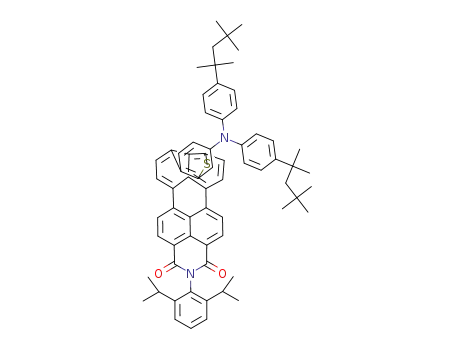 10-(bis(4-(2,4,4-trimethylpentan-2-yl)phenyl)amino)-2-(2,6-diisopropylphenyl)-1H-thioxantheno[2',1',9':10,5,6]anthra[2,1,9-def]isoquinoline-1,3(2H)-dione